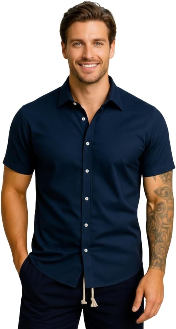 Camisa Masculina Gola Italiana